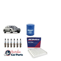 Service Filter Kit suitable for Mitsubishi 380 Oil & Air Filters Spark plugs Genuine Acdelco