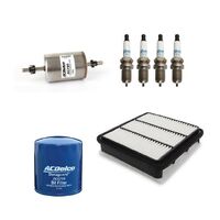 OIL AIR FILTER SPARK PLUGS SERVICE KIT ACDelco suitable for RC COLORADO Y24SE HOLDEN 2008-