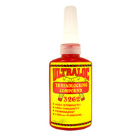 Ultraloc Threadlocking Compound Red - Anaerobic High Strength Permanent Grade - High Viscosity 10ml