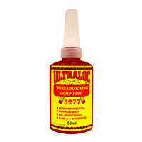 Ultraloc Threadlocking Compound Red - Anaerobic High Strength Permanent Grade - High Viscosity - Oil Resistant 50ml