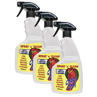 Cobra Cote Spray n' Clean All Purpose Surface Cleaner Anti Bacterial surface spray 3 Pack x 750ml