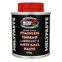 Molytec Molypaste Anti-Gal Steel Thread Lubricant 250g Molybdenum Disuliphide & Nickel based Stainless  BTT