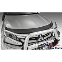 Mitsubishi Pajero Sport QE Tinted Bonnet & clear Headlamp Protector combo Genuine 2016-