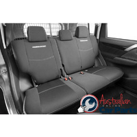 REAR SEAT Cover SET NEOPRENE 2ND ROW suitable for Mitsubishi Pajero Sport QE Genuine 2016-