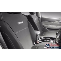 Front Seat Cover set Neoprene for Mitsubishi Triton MQ 2016-2022 Genuine New Dual Cab