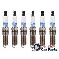 SPARK PLUGS ACDelco suitable for Commodore VE VF V6 3.6l DOUBLE PLATINUM 2006-2015 GM160000km