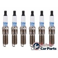 SPARK PLUGS ACDelco suitable for Commodore VE VF V6 3.0l DOUBLE PLATINUM 2009-15 GM160000km