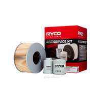 Oil Air Fuel Filter Service Kit Ryco RSK42 for Toyota Landcruiser, HDJ100, 4.2 TD (HDJ100) 01/98-08/07