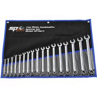 SP Tools Spanner Set Combination ROE Quad Wrench Metric 17 Piece