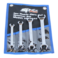 SP Tools Spanner Set Flare Metric 4 Piece SP 10044