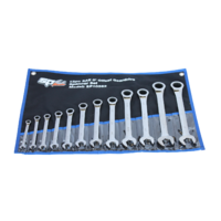 SP Tools Spanner Set Gear Drive Flat ROE SAE 12 PieceP10262 