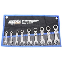 SP Tools Spanner Set Stubby Fiex Gear Drive SAE 9 PieceP10389 