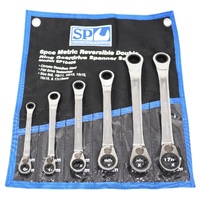 SP Tools Spanner Set Double Ring Gear Drive Metric 6 PieceP10406 