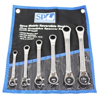SP Tools Spanner Set Double Ring Gear Drive Metric 6 PieceP10406 