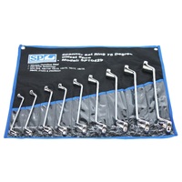 SP Tools Spanner Set Double Ring 75 Degree Off Set 9 Piece SP10429 
