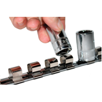 SP Tools Socket Rail 1/4" Drive Holds 16 Piece (413mm/16in) SP201R 