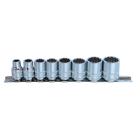 SP Tools Socket Rail 3/8" Drive 12 Point 8 PieceAE SP20231 