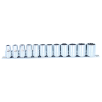 SP Tools Socket rail 1/2 Drive 12 Point 12 Piece Metric SP20330