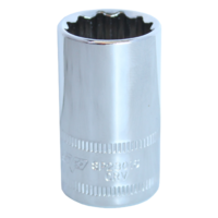 SP Tools Socket 1/2" Drive 12 Point Metric 18mm SP23018 