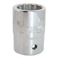 SP Tools Socket 3/4 Drive 12 Point SAE 1" SP24063 