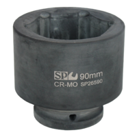 SP Tools Socket Impact 1-1/2" Drive 6 Point Metric 115mm SP26615 