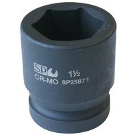 SP Tools Socket Impact 1-1/2" Drive 6 Point SAE 2-3/16" SP26682 