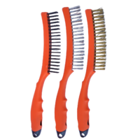 SP Tools Brush Wire 355Mm 3Pc Set - 3 X 19 Row Pp Handle SP30893