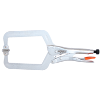 SP Tools Pliers Locking C-Clamp Deep Throat Swivel Pad 380M SP32657