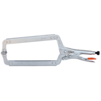 SP Tools Pliers Locking C-Clamp Deep Throat Swivel Pad 450M SP32658