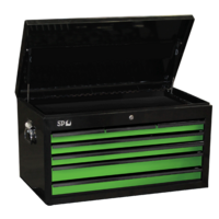 SP Tools Tool Box Black/Green 7 Drawer Custom Sumo SP40122