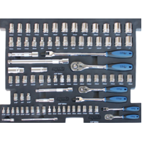SP Tools Eva ToolKit 81 Piece Metric/SAE Socket & Accessories SP50003