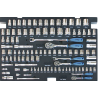 SP Tools EVA Toolkit 103 Piece Metric/SAE Socket & Accessories SP50005