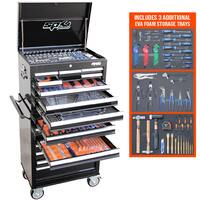 SP Tools ToolKit 377 Piece Metric/SAE - Black 15 Drawer Custom SP50110X including Bonus Tools