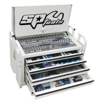 SP Tools ToolKit 406 Piece Metric/SAE -White 7 Drawer Field Service SP50115W