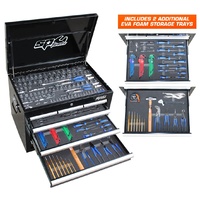 SP Tools Custom  Series Tool Kit  - 218PC - Metric/SAE - BONUS EVA STORAGE TRAYS SP50121X