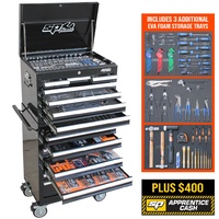 SP Tools 506 Piece Custom Series Tool Kit- Metric/SAE - Black SP50164X