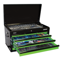 SP Tools Sumo Custom Series Tool Kit - 406PC - Metric/SAE - BLACK/GREEN SP50172