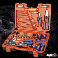 SP Tools 65 Piece 3/8" Drive ToolKit 12 Point Metric/SAE in X-Case SP51204
