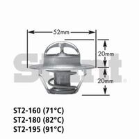 Thermostat Gates ST2-180 For DAIHATSU FORD LAND ROVER MAZDA