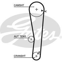 Timing Belt Gates T1327 For HYUNDAI GETZ 2003-2005 Petrol TB 1.3L