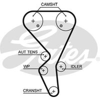 Timing Belt Gates T1581 For CITROEN PEUGEOT