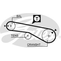 Timing Belt Gates T159 For HYUNDAI MITSUBISHI