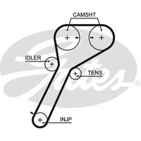 Timing Belt Gates T1601 for Ford Ranger PK C/Chassis TDdi 4x4 3.0 Diesel WEAT