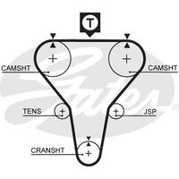 Timing Belt Gates T179 for Mazda MX-5 NB Convertible 1.8 Petrol BP