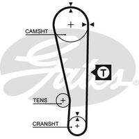 Timing Belt Gates T191 for Proton Satria C9_M Hatchback  1.3 Petrol 4G13-M