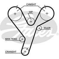 Timing Belt Gates T259 for Mitsubishi Magna TJ Wagon 3.0 Petrol