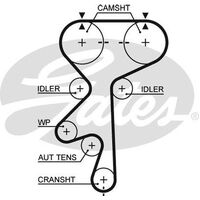 Timing Belt Gates T305 for Holden Frontera UES SUV4x4 2.2 Petrol X22SE