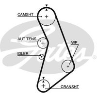Timing Belt Gates T306 for Audi A4 8E, B6 Avant 2.0 Petrol ALT