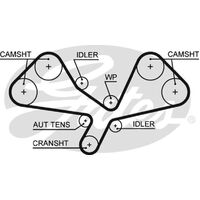 Timing Belt Gates T330 for Audi A6 4F2, C6 Sedan quattro 3.0 Petrol BBJ
