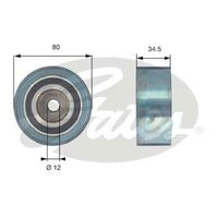Timing Belt Pulley Gates T42193 for Skoda Superb 3T5 Wagon TDI 2.0 Diesel CLJA,BKD,CFFB